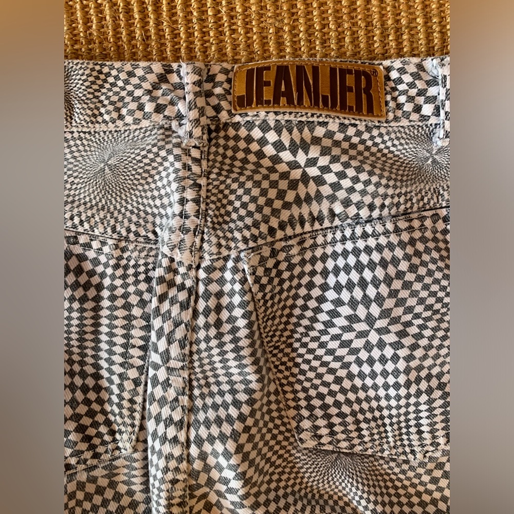 Rare Vintage Jeanjer 1980s Optical Illusion Jeans, Women’s 2-3 - Picture 13 of 16